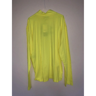 Pre-owned Vetements Yellow Cotton Top