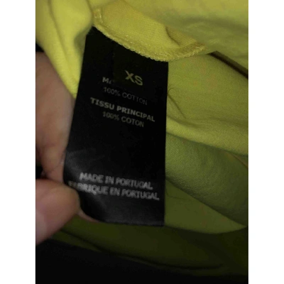 Pre-owned Vetements Yellow Cotton Top