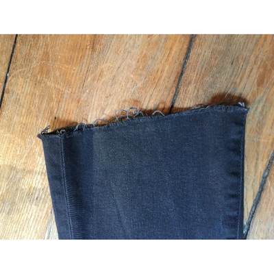Pre-owned Acquaverde Black Denim - Jeans Trousers