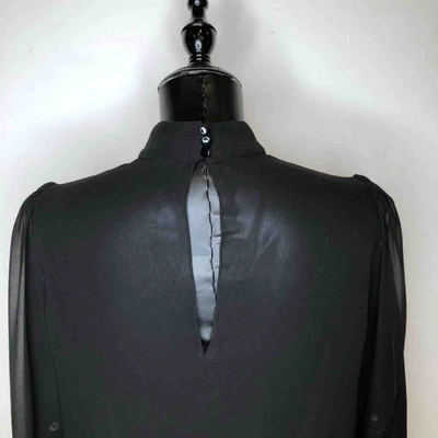 Pre-owned Ulyana Sergeenko Black Silk  Top