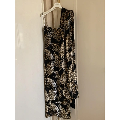 Pre-owned Escada Silk Maxi Dress In Black