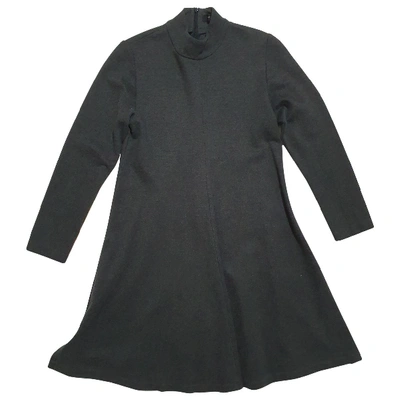 Pre-owned Barbara Bui Wool Mid-length Dress In Grey