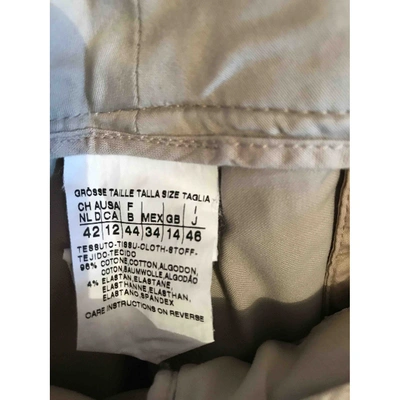 Pre-owned Max Mara Straight Jeans In Beige