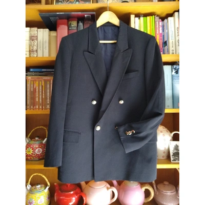 Pre-owned Pierre Cardin Blue Wool Jacket