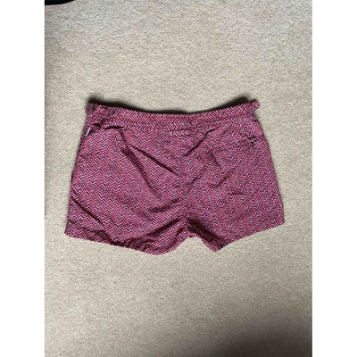 Pre-owned Orlebar Brown Burgundy Polyester Shorts