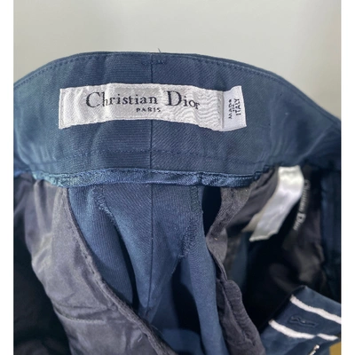 Pre-owned Dior Chino Pants In Navy