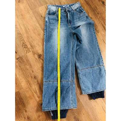 Pre-owned Sjyp Straight Jeans In Blue
