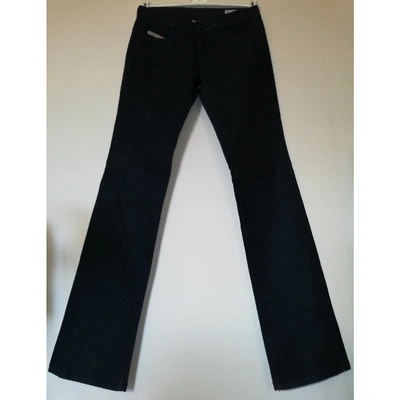 Pre-owned Diesel Blue Cotton - Elasthane Jeans