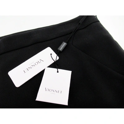 Pre-owned Vionnet Black Wool Trousers