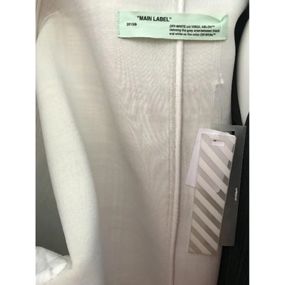 Pre-owned Off-white Coat In Multicolour