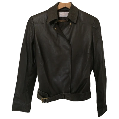 Pre-owned Valentino Brown Leather Jacket