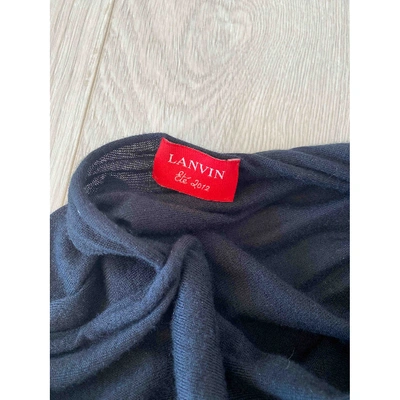 Pre-owned Lanvin Cashmere Blouse In Black