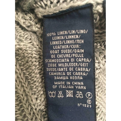 Pre-owned Ralph Lauren Linen Cardigan In Grey