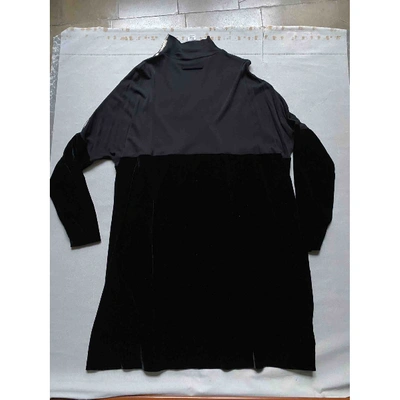 Pre-owned Jean Paul Gaultier Velvet Mid-length Dress In Black