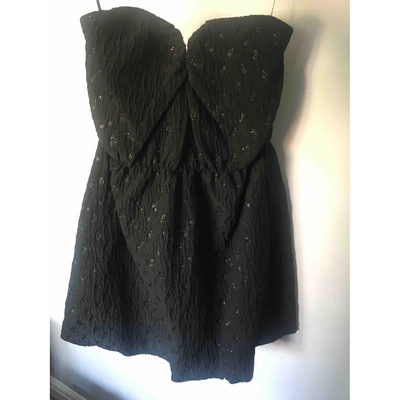 Pre-owned See By Chloé Wool Mini Dress In Black