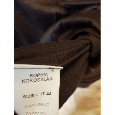 Pre-owned Sophia Kokosalaki Mid-length Skirt In Brown