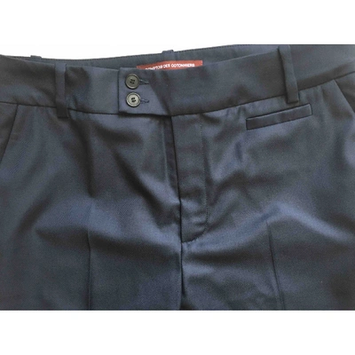 Pre-owned Comptoir Des Cotonniers Navy Wool Trousers