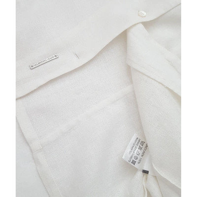 Pre-owned Valentino White Linen  Top