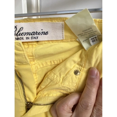 BLUMARINE Pre-owned Large Pants In Yellow