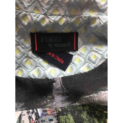Pre-owned Femme By Michele Rossi Short Waistcoat In Metallic