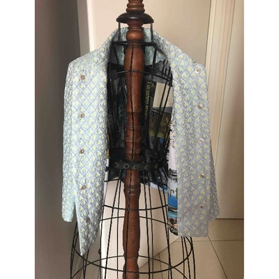 Pre-owned Femme By Michele Rossi Short Waistcoat In Metallic