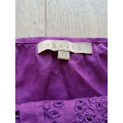 Pre-owned Sandro Camisole In Purple