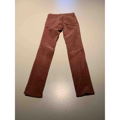 Pre-owned J Brand Slim Jeans In Brown
