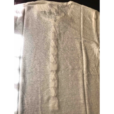 Pre-owned Balmain Linen T-shirt In White