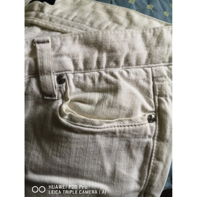 Pre-owned Hugo Boss Straight Jeans In White