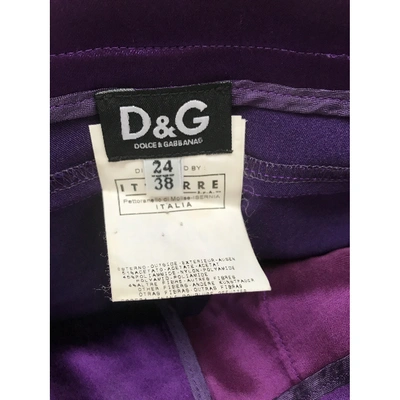 Pre-owned Dolce & Gabbana Purple Skirt