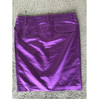 Pre-owned Dolce & Gabbana Purple Skirt