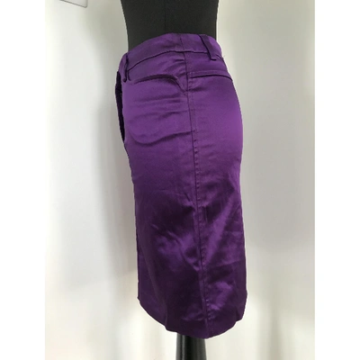 Pre-owned Dolce & Gabbana Purple Skirt