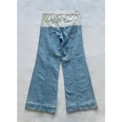 Pre-owned Ulla Johnson Blue Cotton Jeans
