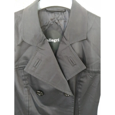 Pre-owned Allegri Trench Coat In Blue