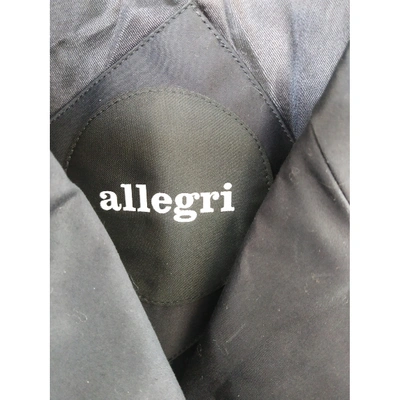 Pre-owned Allegri Trench Coat In Blue