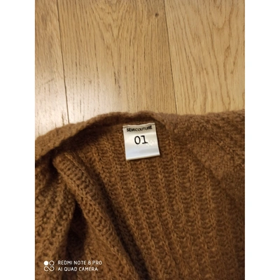 Pre-owned Semicouture Camel Wool Knitwear