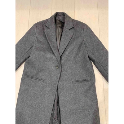 Pre-owned Harmony Grey Wool Coat