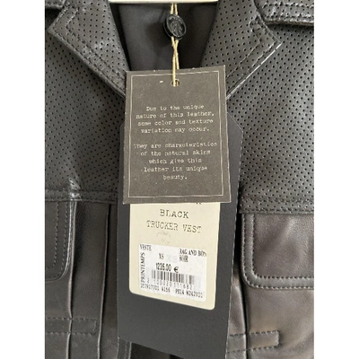Pre-owned Rag & Bone Leather Jacket In Black