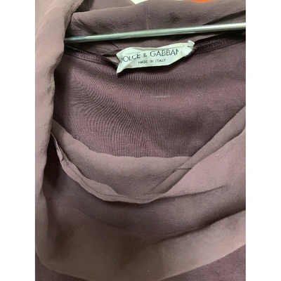 Pre-owned Dolce & Gabbana Silk T-shirt In Purple