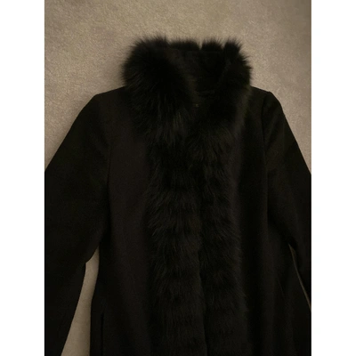 Pre-owned Harrods Black Wool Coat