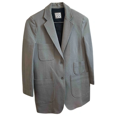 Pre-owned Douuod Short Vest In Grey