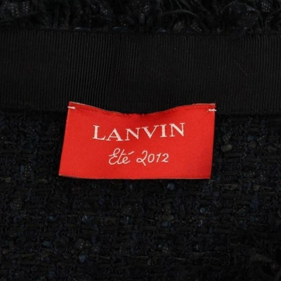 Pre-owned Lanvin Blue Cotton Skirt