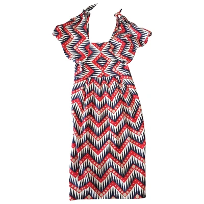 Pre-owned Milly Mid-length Dress In Multicolour