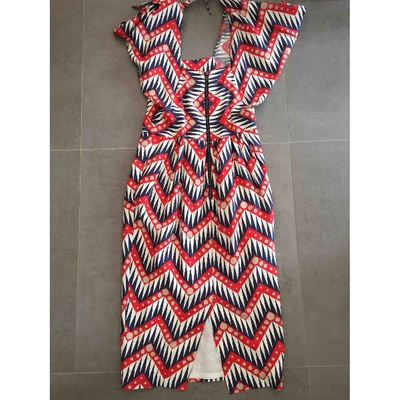 Pre-owned Milly Mid-length Dress In Multicolour