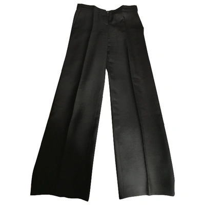 Pre-owned Alexander Mcqueen Brown Wool Trousers