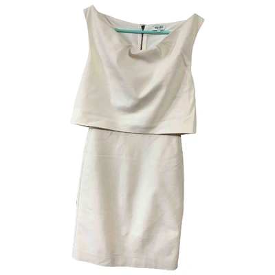 Pre-owned Kenzo Ecru Cotton - Elasthane Dress