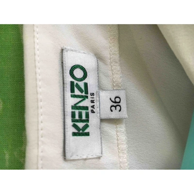 Pre-owned Kenzo Ecru Cotton - Elasthane Dress