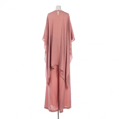Pre-owned Valentino Pink Silk Jumpsuit