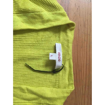 Pre-owned Kenzo Cashmere Polo In Yellow