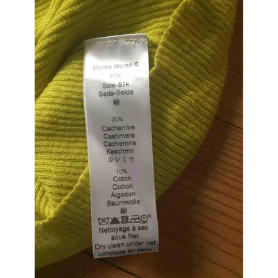 Pre-owned Kenzo Cashmere Polo In Yellow
